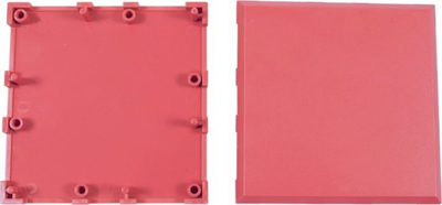Kuti plastike modulare Allnet Brick 2x2, set 10 copë, magenta