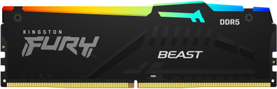 RAM Kingston FURY Beast, 64GB DDR5 5600MT/s, set 2x32GB, e zezë