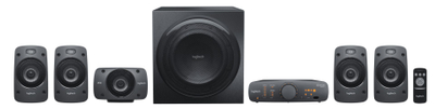Altoparlantë Logitech Z906, sistem 5.1, 500W, të zinj