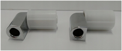 Set menteshash Cersanit Metropolitan K99-0238, për kapak tualeti me mbyllje të butë, PVC, argjendtë