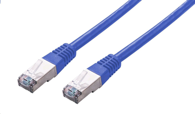 Kabllo rrjeti C-TECH CB-PP5F-1B, Cat5e FTP, RJ45, 1m, blu