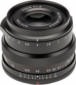 Objektiv Voigtlander Nokton 23mm f/1.2, për Fujifilm X, i zi