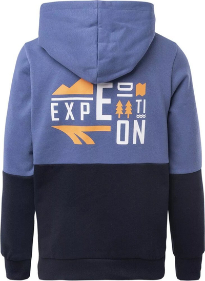 Bluzë me kapuç Hi-Tec Expen JRB Jr Sweatshirt, për kalamaj, mikrofleece, blu
