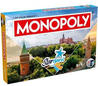 Lojë tavoline Monopoly Winning Moves Stargard, edicion i veçantë, për 2–6 lojtarë, me shumë ngjyra