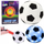 Top futbolli për fëmijë me drita LED, i lehtë, i butë, bardh e zi