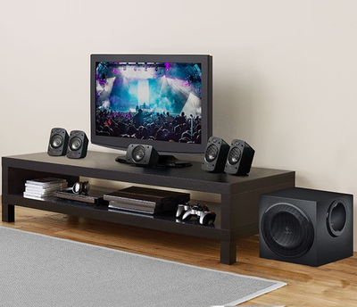 Altoparlantë Logitech Z906, sistem 5.1, 500W, të zinj