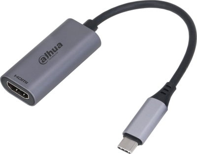 Adapter USB C në HDMI Dahua, 4K 60Hz, trup alumini, ngjyrë gri