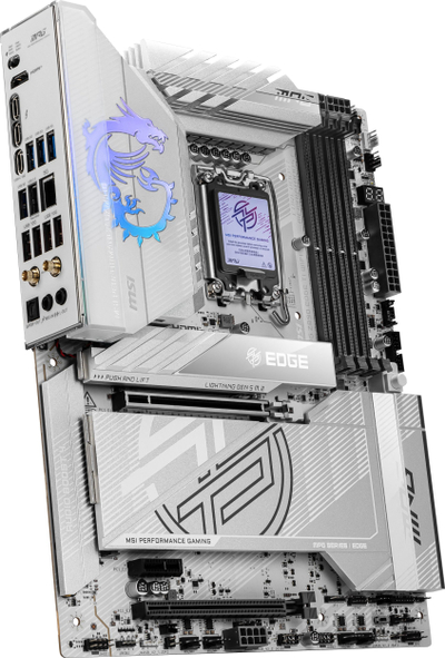 Pllakë amë MSI MPG Z890 EDGE TI WIFI, Intel Z890, LGA 1851, ATX, argjend-bardhë