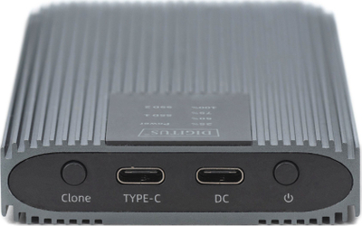 Stacion klonimi SSD M.2 NVMe Digitus, USB 3.2 Gen2 20 Gbit, Type C, ngjyrë argjendi