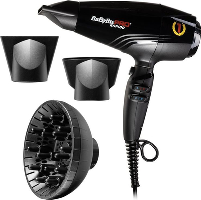 Tharëse flokësh BaBylissPRO Rapido BAB7000IE, profesionale, 2200W, e zezë