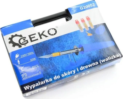 Djegës për dru edhe lëkurë GEKO, 60W, set me 25 copa