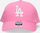 Kapelë bejsbolli 47 Brand Los Angeles Dodgers Clean Up, pambuk, e rregullueshme, rozë