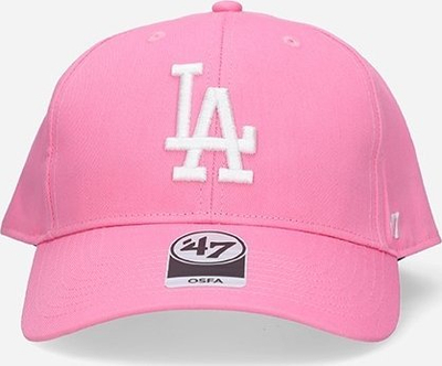 Kapelë bejsbolli 47 Brand Los Angeles Dodgers Clean Up, pambuk, e rregullueshme, rozë