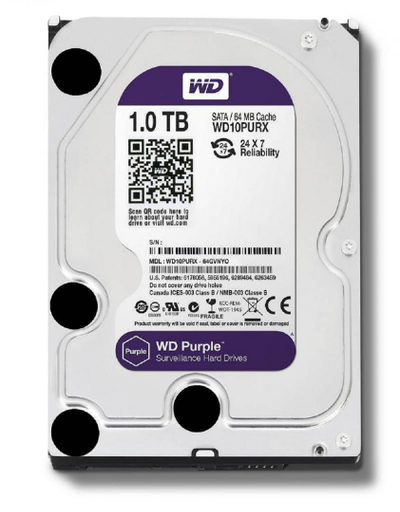Hard disk i brendshëm WD Purple, 1TB, Surveillance, 3.5"