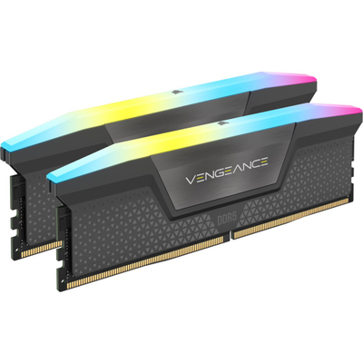RAM Corsair Vengeance RGB, 32GB, DDR5, 6000MHz, gri