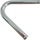 Tub alumini universal 135°, 28mm, 30cm, ngjyrë argjendi