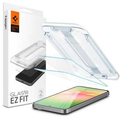 Xham mbrojtës Spigen Glass tR EZ Fit, 2 copë, për Samsung Galaxy S24 FE, transparent