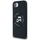 Маса за телефон Karl Lagerfeld KLHMPSE4SKCHTCK, течен силикон, MagSafe, за iPhone 16e 6.1", црна