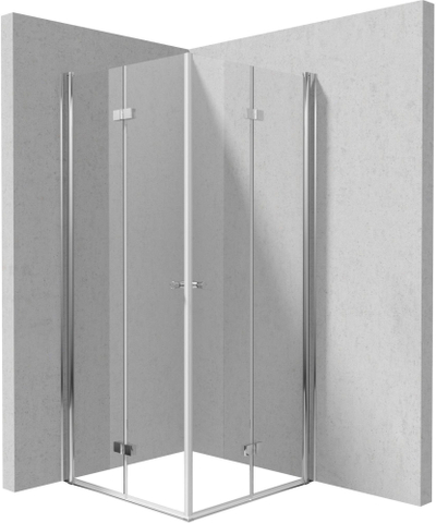 Kabinë dushi Deante KKN0X08X08, katrore 80x80 cm, xham 6 mm, krom