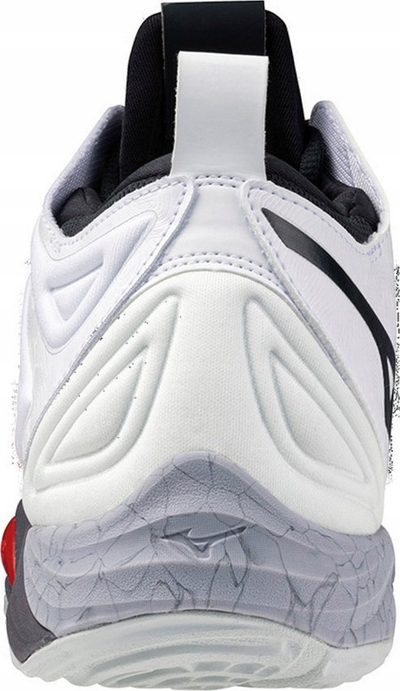 Këpucë hendbolli Mizuno Wave Momentum Mid, MIZUNO ENERZY, mes të larta, të bardha