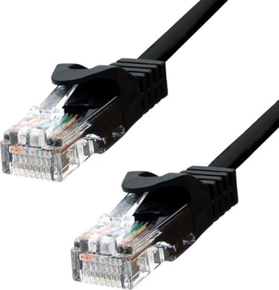 Kabllo rrjeti ProXtend CAT5e, UTP, 30 cm, e zezë