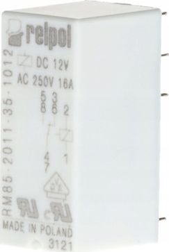 Rele e vogël Relpol RM85-2011-35-1012, 1P, 12V DC, për PCB