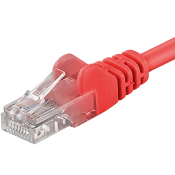 Kabllo rrjeti PremiumCord Patch UTP, Cat 5e, 0.5m, i kuq