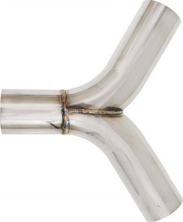 Tee auspuhi TurboWorks 120°, 63mm, çelik inox 304SS, argjendtë