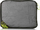 Organizer udhëtimi Lowe Alpine Packing Cube, rrjetë përpara, mbyllje me zinxhir, i zi