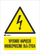 Shenjë paralajmëruse ANRO High Voltage Dangerous to Life, 52 x 74mm, e verdhë