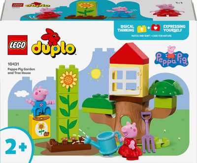 Lodra LEGO Duplo Peppa Pig Garden and Tree House 10431, 20 pjesë, mbi 2 vjeç, shumëngjyrëshe