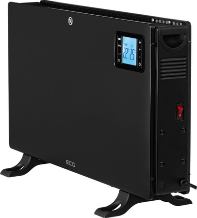 Ngrohës konvektor ECG TK 2080 DR, 2000W, ekran dixhital, i zi