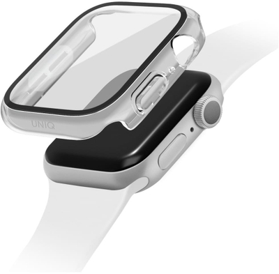 Заштита Uniq Nautic за Apple Watch 46mm, со интегрирано стакло, проѕирна