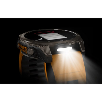 Orë sportive Garmin Fenix 8 AMOLED Sapphire Titanium, GPS, 10 ATM, portokalli