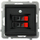 Prizë dyfishe altoparlanti Ospel Sonata GG-2R/m/33, 0.75mm², black metallic