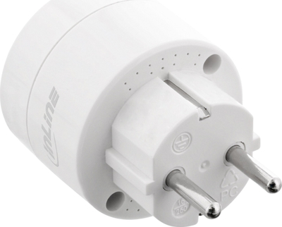 Prizë inteligjente InLine SmartHome Socket II, WiFi, kontroll me aplikacion, e bardhë