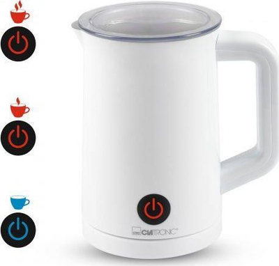 Ngrohës qumështi Clatronic, 500W, 550ml, i bardhë