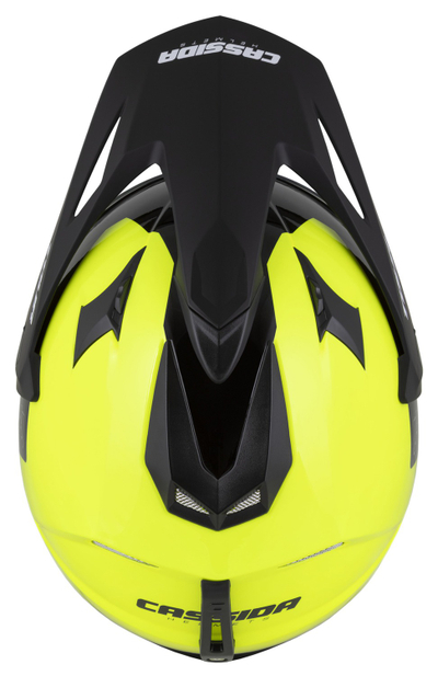 Helmetë moto CASSIDA Tour 2.0 Dual, ECE 22.06, Pinlock ready, e verdhë fluo e zezë mat