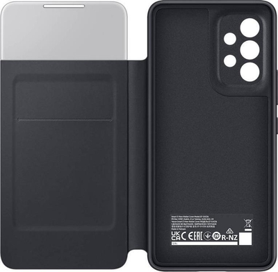 Kapak telefoni Samsung Smart S View Wallet, për Galaxy A33 5G, me xhep për kartë, i zi