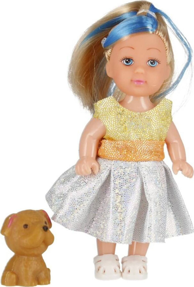 Kukull me qenush Mega Creative Doll Dog, 12cm, për kalamaj 3+, shumëngjyrëshe