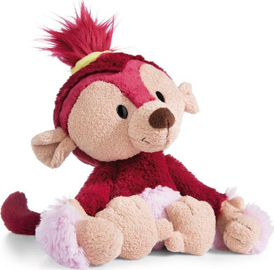 Lodër pelushi Nici Spring Summer Monkey Tuula, 25 cm, material i ricikluar, e kuqe rozë