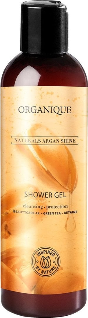Xhel dushi Organique Naturals Argan Shine, 250ml, për lëkurë të thatë dhe të ndjeshme