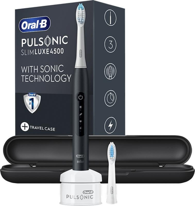 Oral-B Pulsonic Slim Luxe 4500 Електрична Четка за Заби, Црна