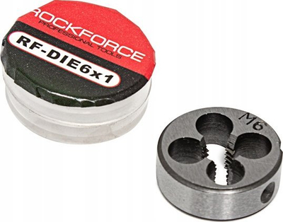 Matrica Rockforce RF-DIE6x1, M6x1.0, fi 20 mm, metalike
