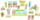 Дрвени блокови Trefl O!Klocki Holidays Toddlers and Teddy Bear, 53 елементи, шарени