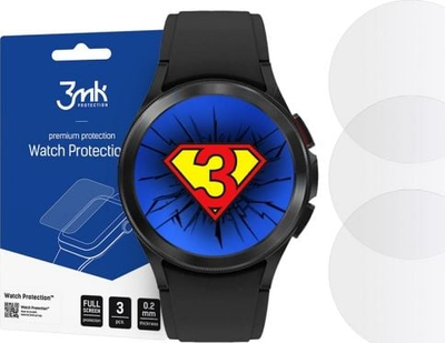 Stiker mbrojtës 3MK Tempered Glass për Galaxy Watch 4 Classic 46mm, xham i kalitur, transparent