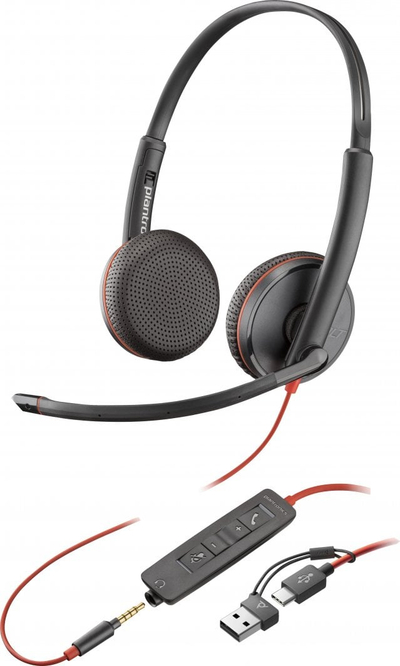 Kufje HP Blackwire 3225 Stereo USB-C, të zeza