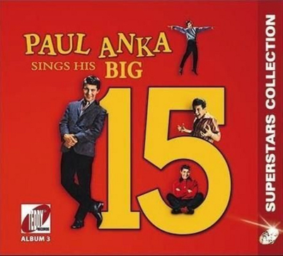 Музичко ЦД Пол Анка Big 15, албум Superstars Collection, црвено
