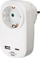 Adapter prizë Brennenstuhl 1508210, 1x USB A, 1x USB C PD 18W, i bardhë