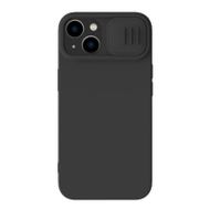 Mbulesë telefoni Nillkin CamShield Silky Silicone për iPhone 15 Plus, silikon, e zezë